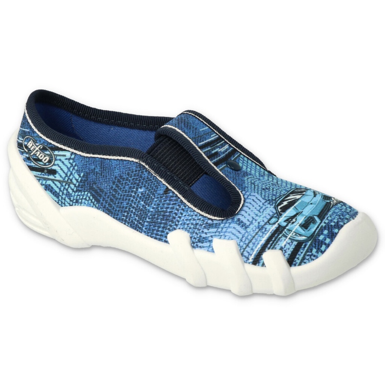 Befado children's slippers 290X270 blue-car