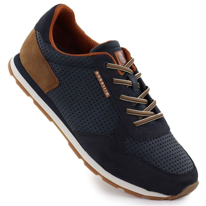 Men's sports shoes casual navy blue Bugatti 321-ASH02-5500 Men's sports shoes casual navy blue Bugatti 321-ASH02-5500