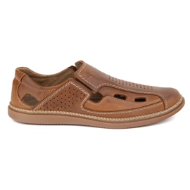 Olivier Breeding men's breathable shoes 203l brown camel