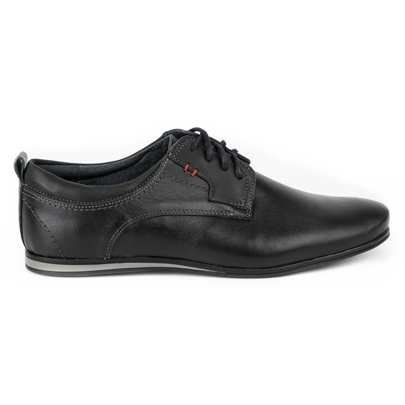 Olivier Men's leather shoes 731 black