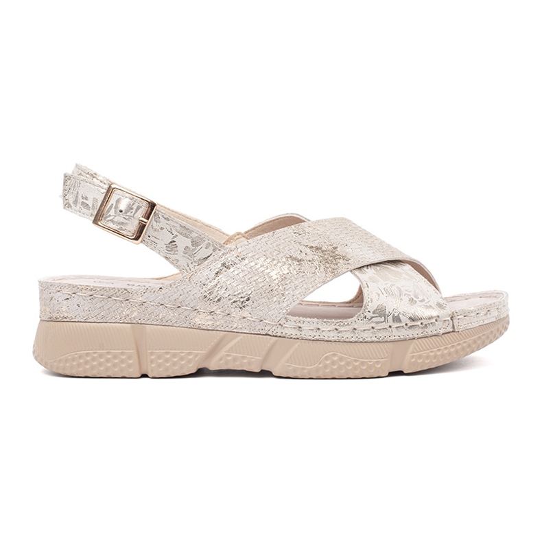 Goodin Light -bearing sandals flat beige