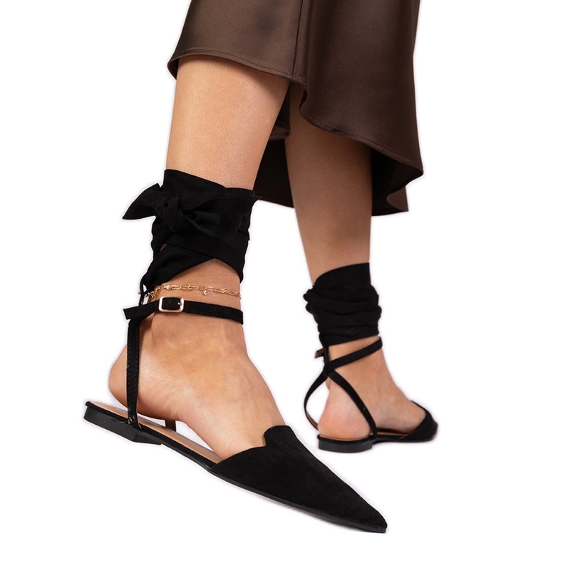 Black flat heels Black flat heels