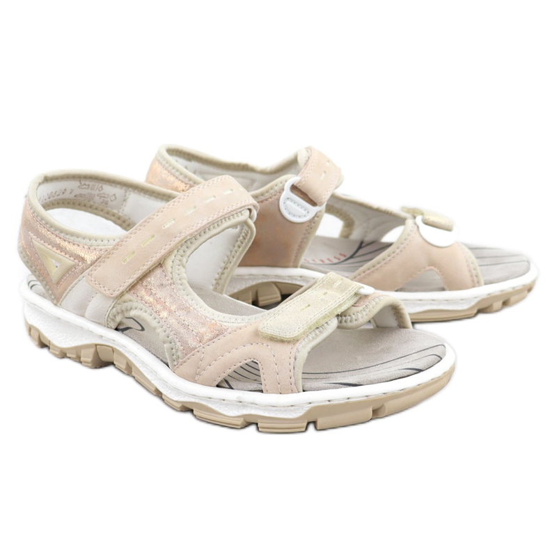 Women's sports sandals with pink powder rieker 68866-31 Women's sports sandals with pink powder rieker 68866-31