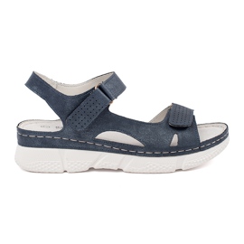 Goodin Navy classic women's sandals blue