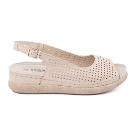 Goodin Light hazel comfortable sandals golden
