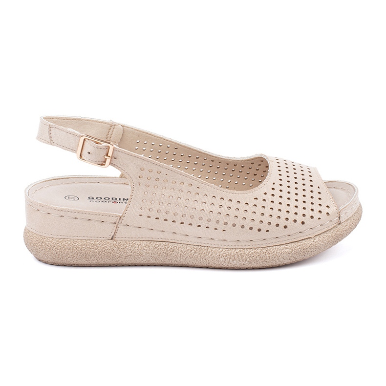 Goodin Light hazel comfortable sandals golden