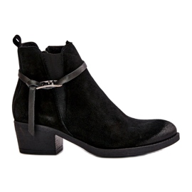 Zazoo 60478 suede high heels insulated black zipper Zazoo 60478 suede high heels insulated black zipper