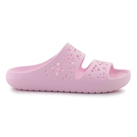 Crocs Classic Floral Cutout Sandal 210966-6W pink Crocs Classic Floral Cutout Sandal 210966-6W pink