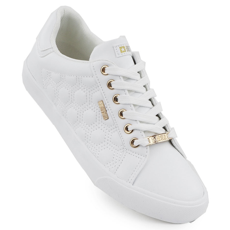 Women's sneakers Ecoski white big star rr274322