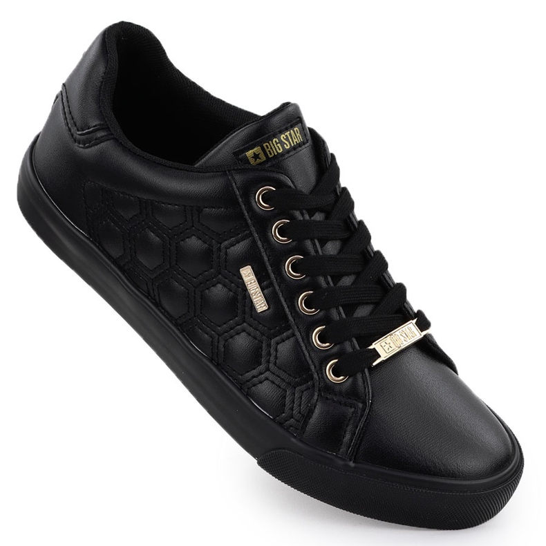 Women's sneakers Ecoski Black Big Star RR274323