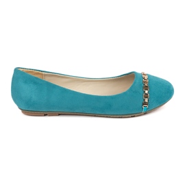 Turquoise flat women's ballerinas blue Turquoise flat women's ballerinas blue
