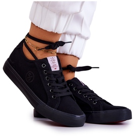 Women's material sneakers Cross Jeans JJ2R4049C black
