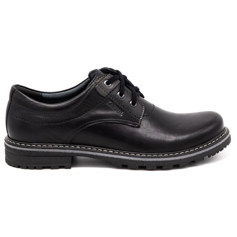 Kampol Leather men's shoes 32/15 Black