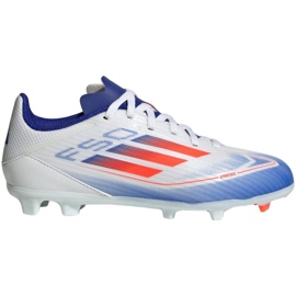 Adidas F50 League FG/MG IF1367 football shoes white Adidas F50 League FG/MG IF1367 football shoes white