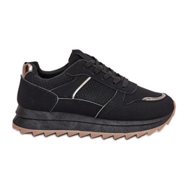 Women's sports shoes on the platform black Women's sports shoes on the platform black