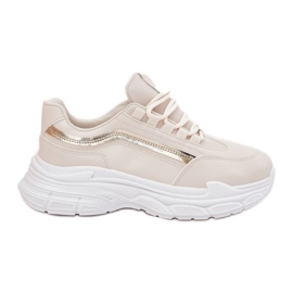 Sneakers women's sports shoes on a thick beige sole Sneakers women's sports shoes on a thick beige sole