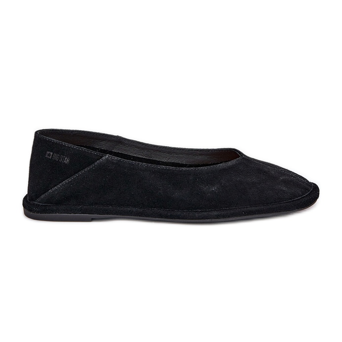 Women's suede ballerinas big star rr274080 black Women's suede ballerinas big star rr274080 black