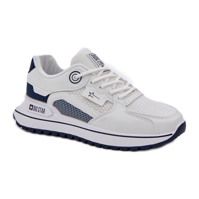 Sneakers women's shoes big star nn274a103 white with blue Sneakers women's shoes big star nn274a103 white with blue