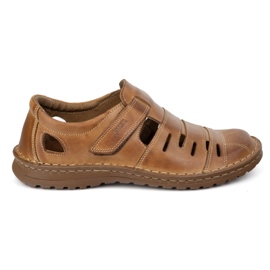 Joker Men's shoes openwork 501J light brown Joker Men's shoes openwork 501J light brown