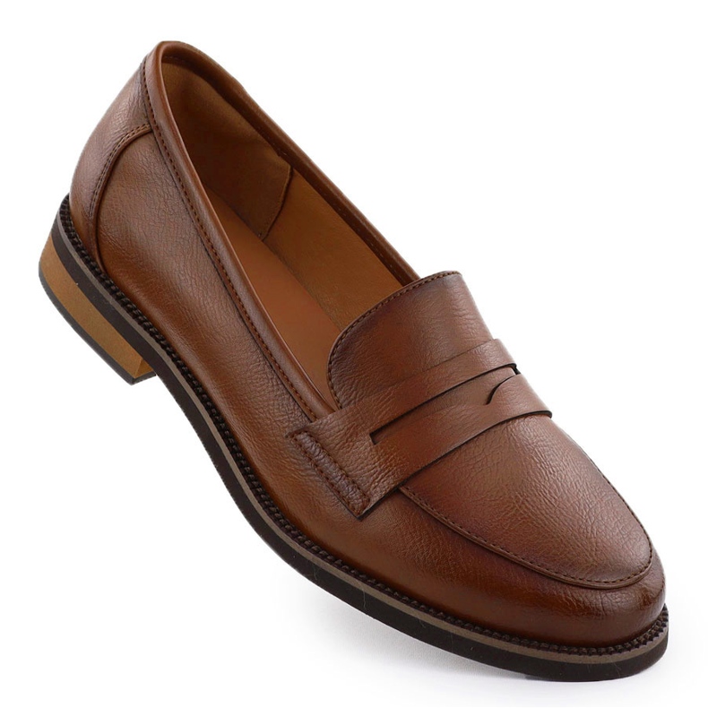 Shoes women's loafers Lords brown Potocki sz12573