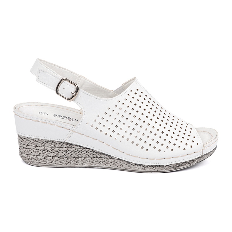 Goodin White sandals on the wedge Goodin White sandals on the wedge