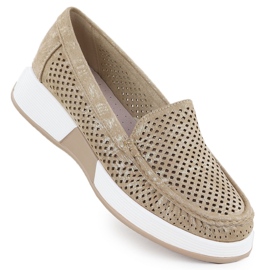 Women's openwork shoes on the Sergio Leone 094H golden platform