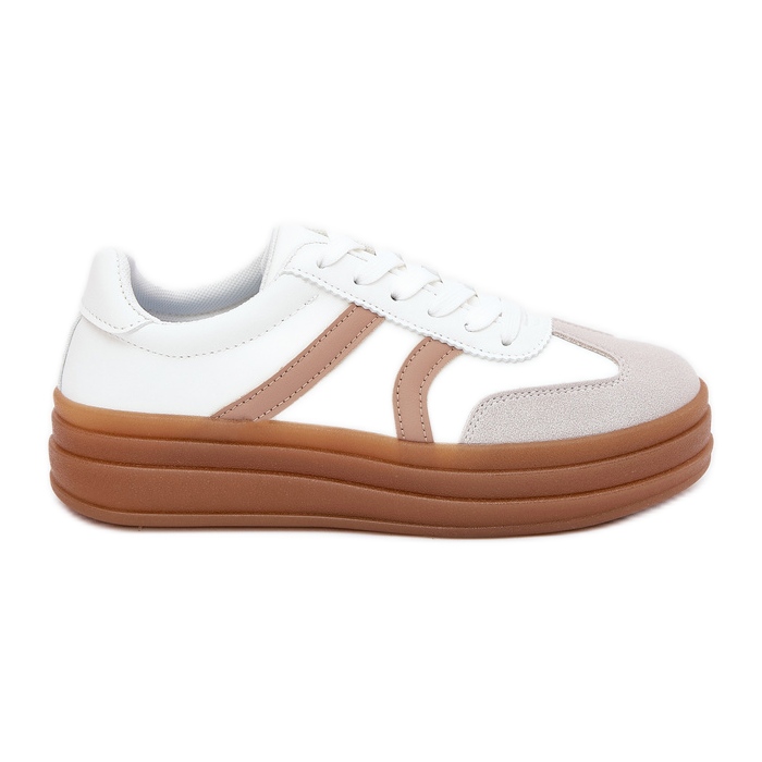 Evento Women's Platform Sneakers, White Evento Women's Platform Sneakers, White