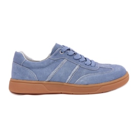 Evento Suede low women's blue sneakers