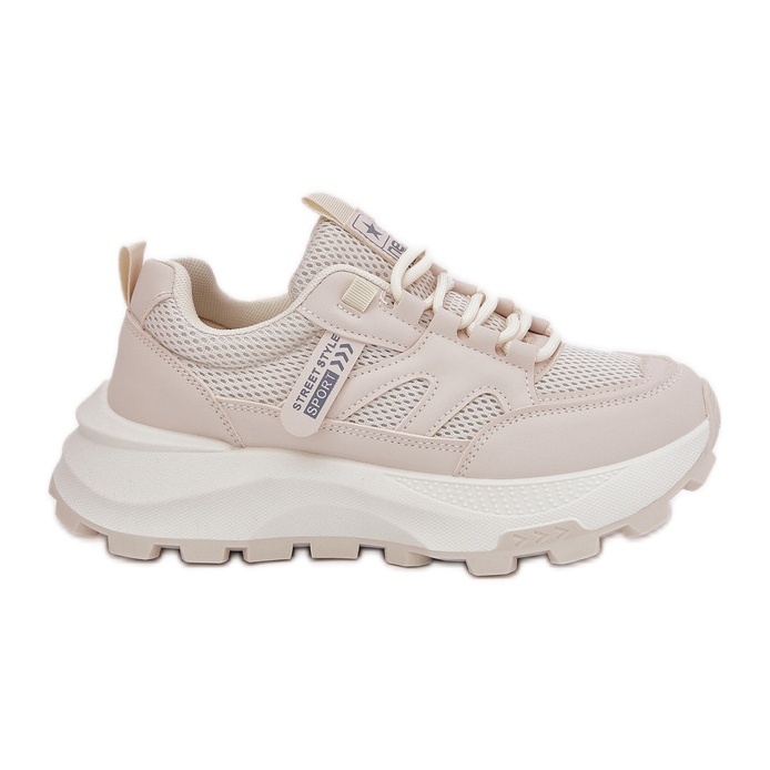 Evento Women's sneakers sports shoes on a thick beige sole Evento Women's sneakers sports shoes on a thick beige sole