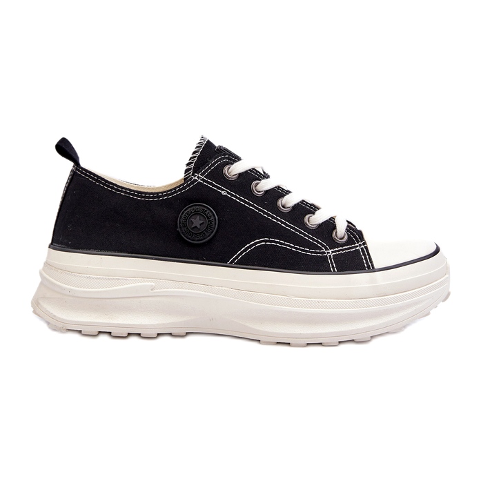Women's sneakers on the massive sole Big Star NN274125 black