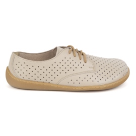 Barefoot Leather Women's Points Pollonus 5-1288-024 Vanilla Verona/Perforation beige