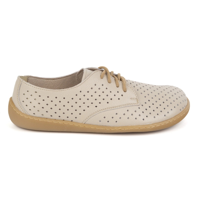 Barefoot Leather Women's Points Pollonus 5-1288-024 Vanilla Verona/Perforation beige