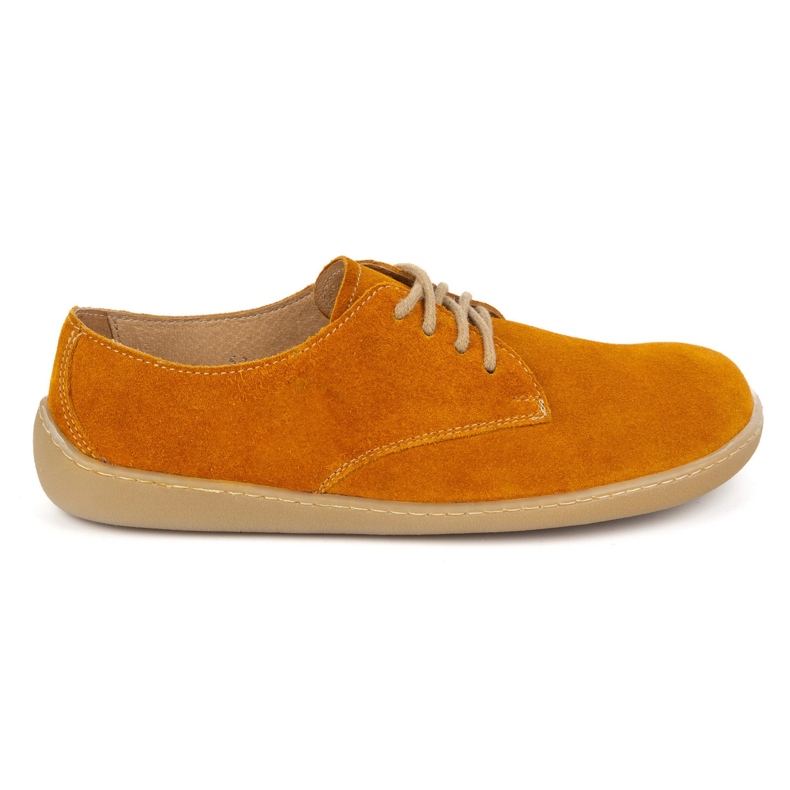 Women's leather pollonus barefoot 5-1288-025 yellow velor