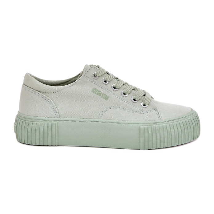 Women's material sneakers Big Star RR274408 Green-Station