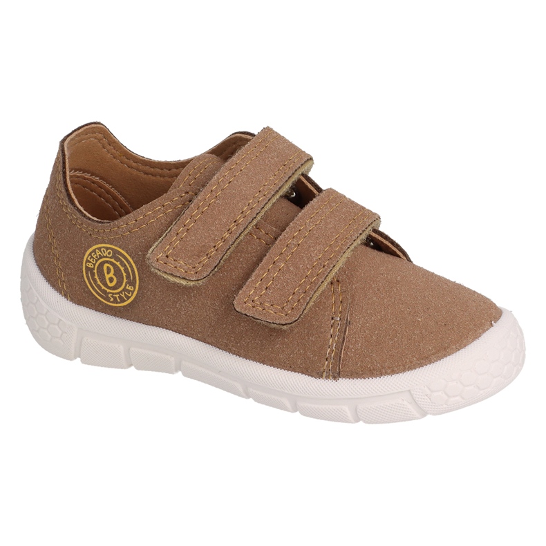 Children's sports Befado with Velcro 909X002 beige brown
