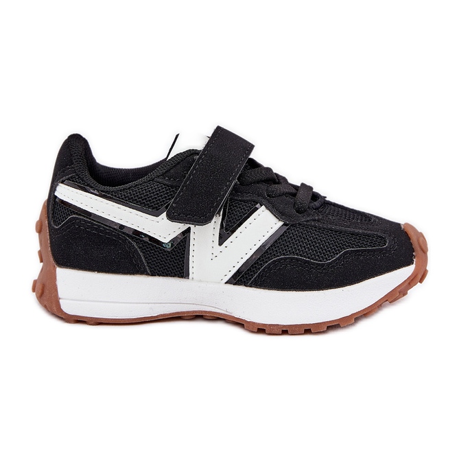 Children's Velcro Sneakers, Black