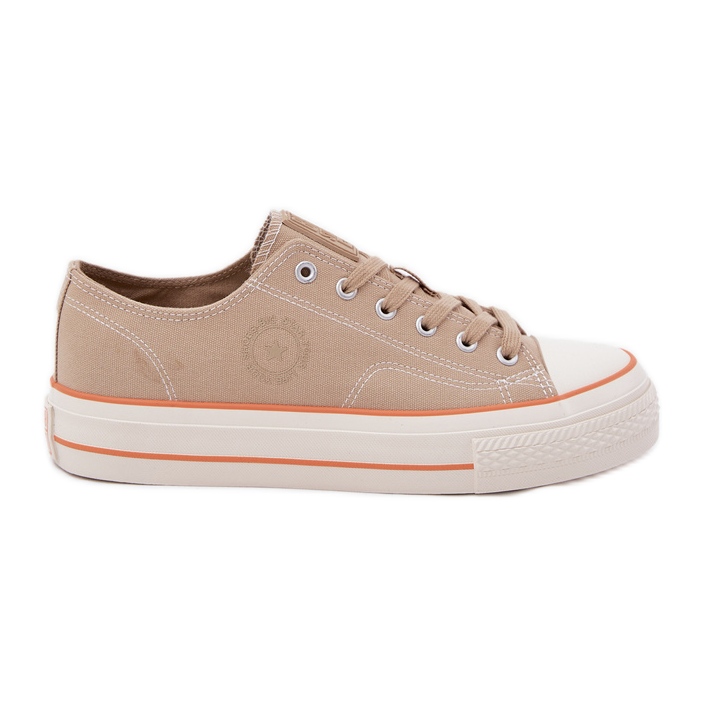 Men's sneakers on the Big Star RR174323 beige platform