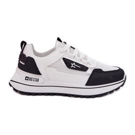Women's sports shoes on the platform Big Star RR274A223 HI-POLY SYSTEM White and black system Women's sports shoes on the platform Big Star RR274A223 HI-POLY SYSTEM White and black system