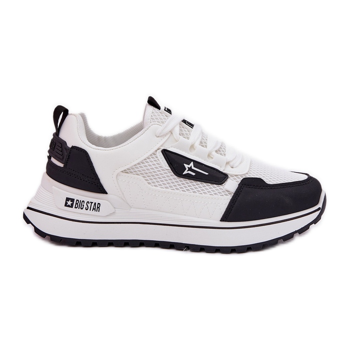 Women's sports shoes on the platform Big Star RR274A223 HI-POLY SYSTEM White and black system