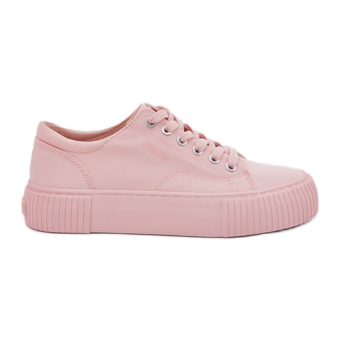 Women's material sneakers big star rr274404 pink