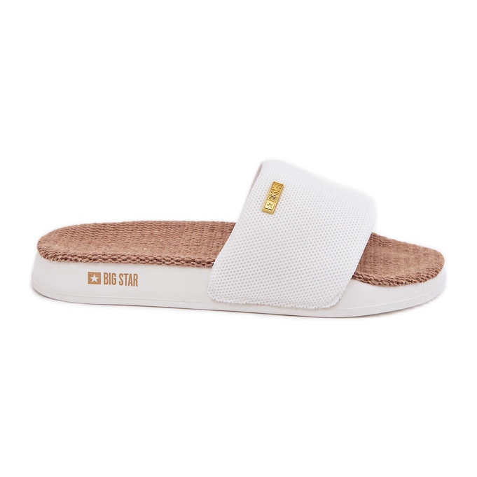 Women's slippers big star rr274a103 white