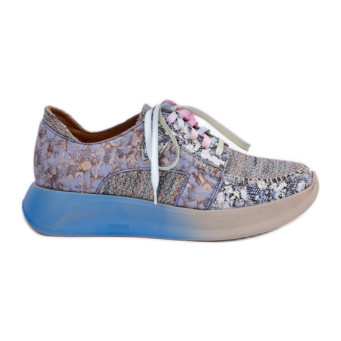 Women's leather shoes on the Maciejka platform 06776A-06 blue Women's leather shoes on the Maciejka platform 06776A-06 blue