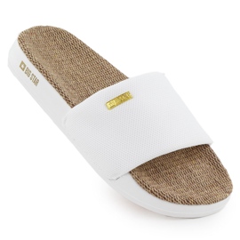 Women's pool flip flops Big Star RR274A103 white Women's pool flip flops Big Star RR274A103 white