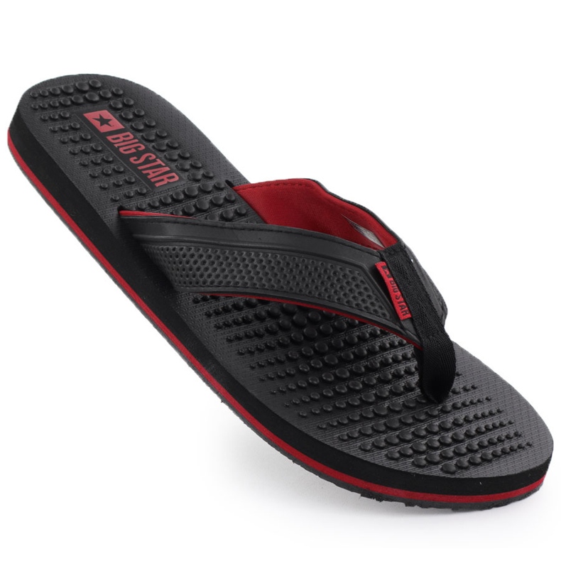 Men's flip flops Fakirki Black Big Star