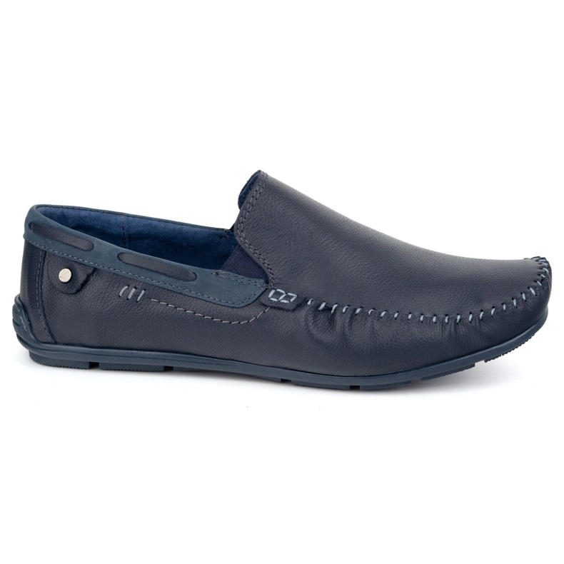 KOMODO Men's leather loafers 920/k/r navy blue KOMODO Men's leather loafers 920/k/r navy blue