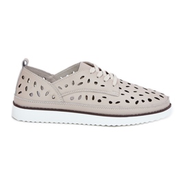 S.Barski Women's leather shoes S. Barski LR51-610 beige