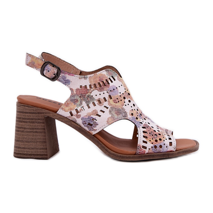 Jezzi Openwork women's sandals on the multicolor post multicolored