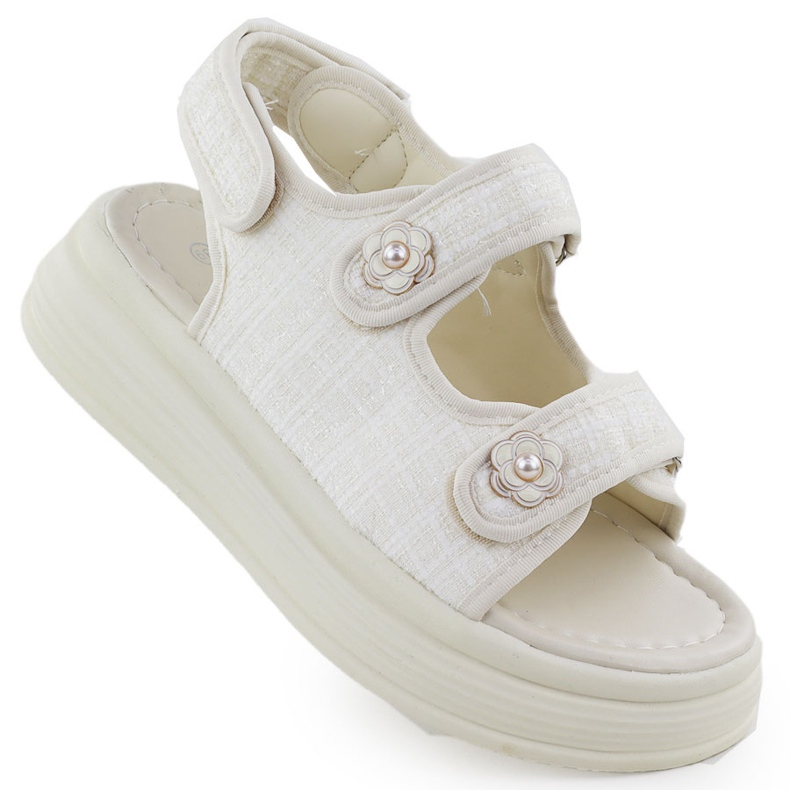 Women's sandals on the platform Potocki Py16337 beige Women's sandals on the platform Potocki Py16337 beige