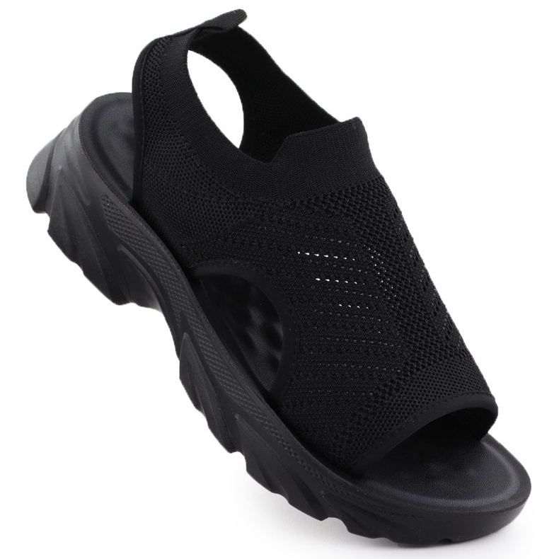 Women's sandals built -in black Potocki to90302 Women's sandals built -in black Potocki to90302