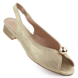 Women's low -heeled Sandals Golden T.Sokolski 136 Women's low -heeled Sandals Golden T.Sokolski 136